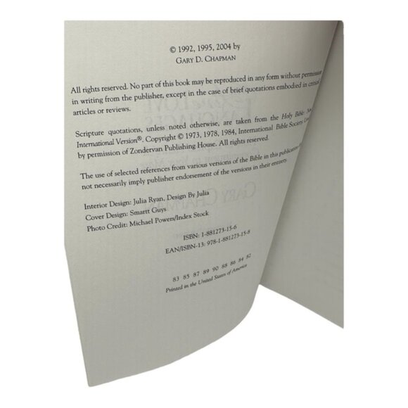 The Five Love Languages Gary Chapman Paperback Book - Picture 7 of 9